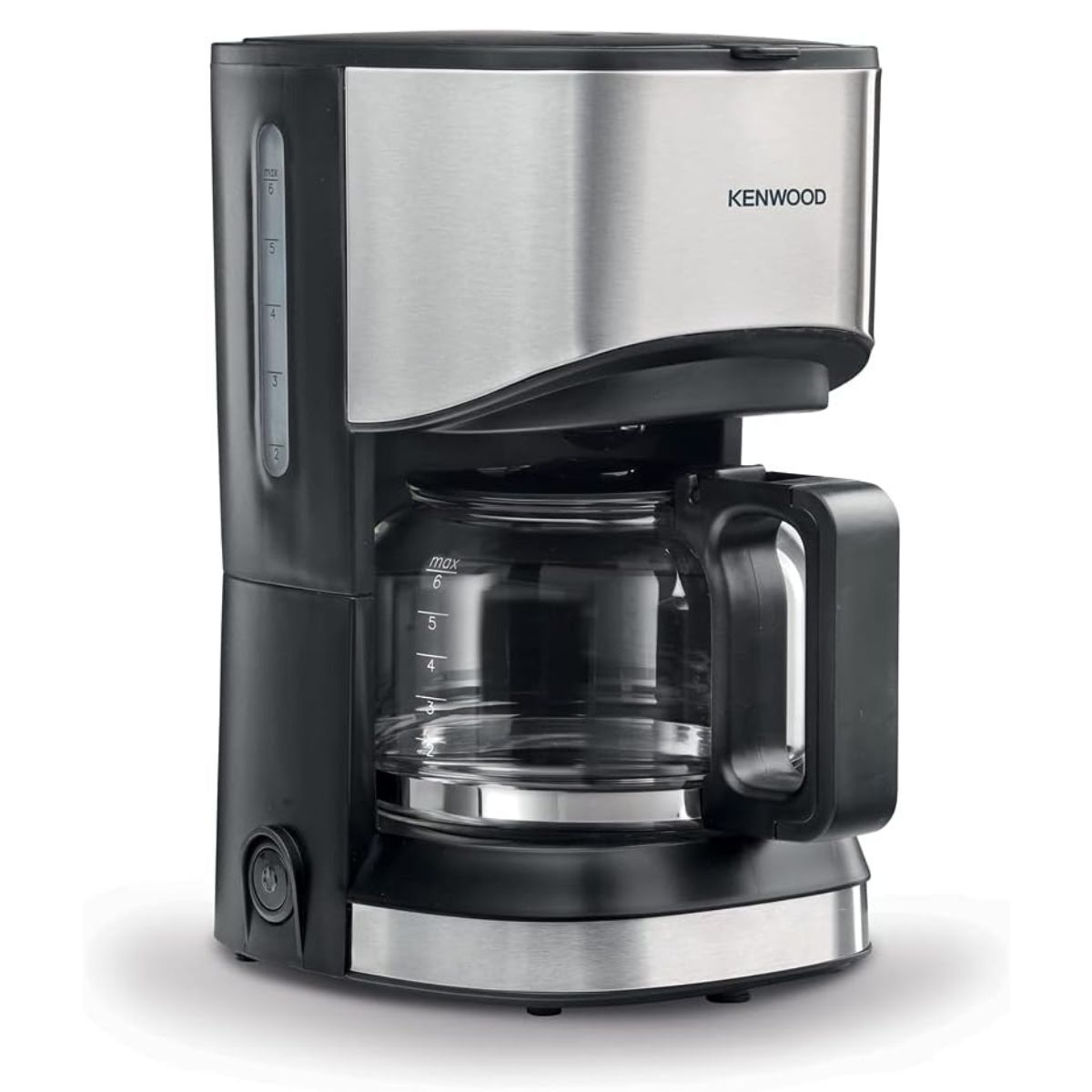 ماكينة قهوة كينوود، سعة تصل إلى 6 أكواب، لتحضير القهوة المقطرة والأمريكانو، بقوة 550 واط، مع خاصية الإيقاف التلقائي بعد 40 دقيقة - أسود/فضي