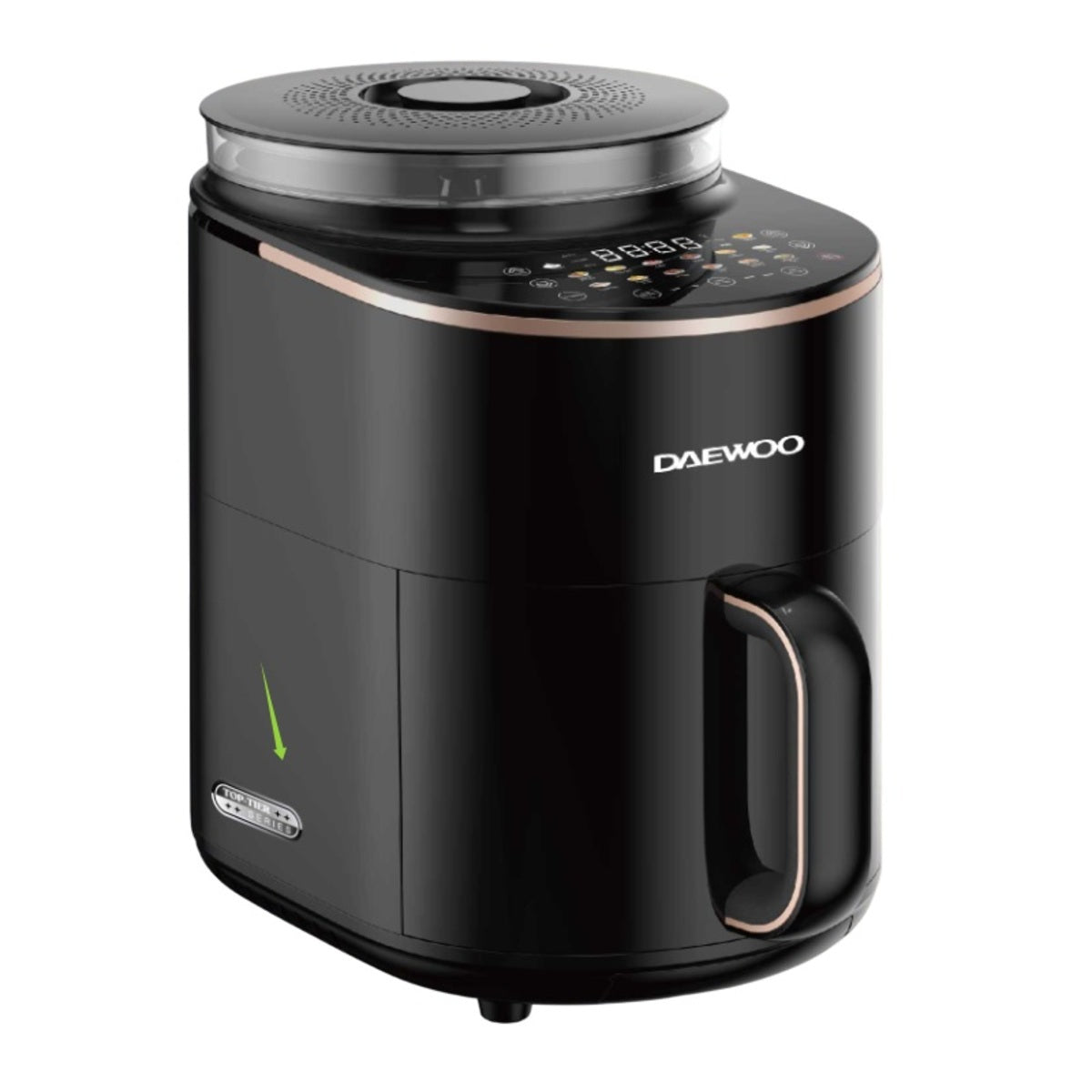 DAEWOO 4.5L Air Fryer + Steamer Combo LED Touch Display 14 Preset Programs, 1500W – Black