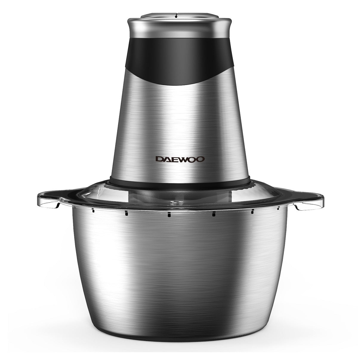 DAEWOO Mini Food Chopper 1.8L BPA Free Stainless-Steel Bowl 2 Speed, 4 BI Level, 500W