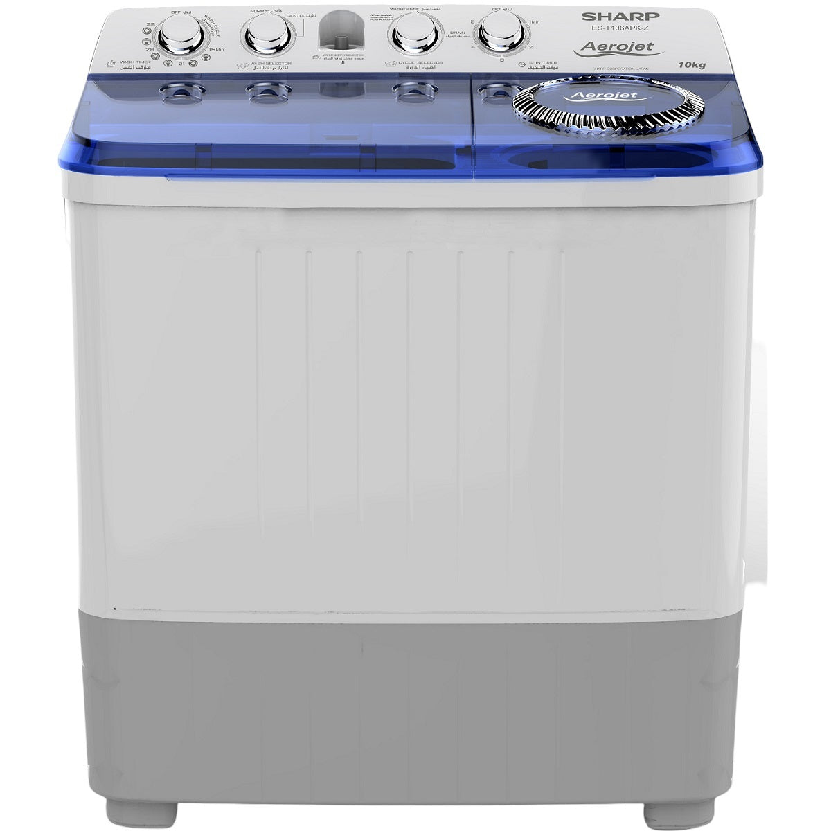 SHARP Twin Tub Washer 10kg Dryer 6.5kg, White