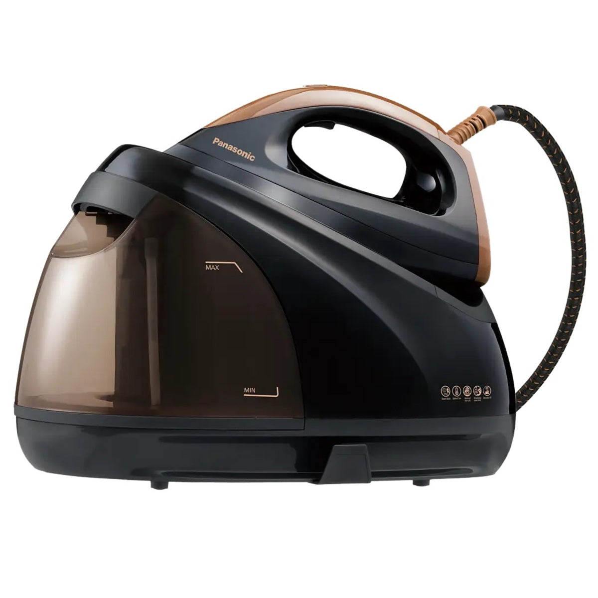 مكواة بخار باناسونيك، 2400 واط، 1.8 لتر، لون ذهبي