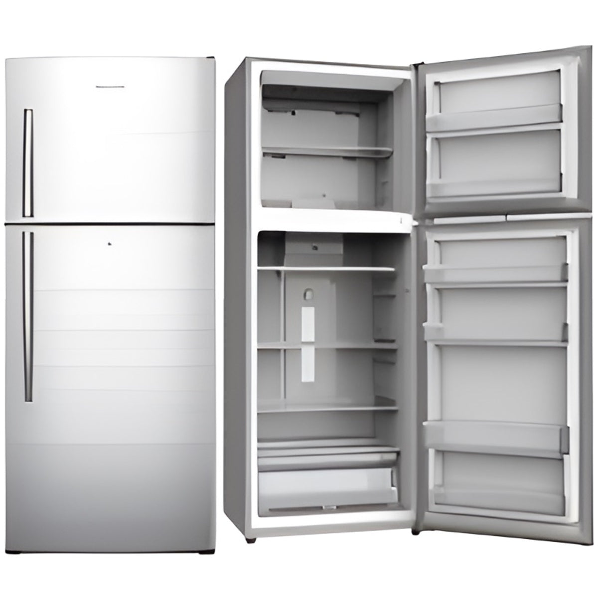 ثلاجة سكاي وورث ذات فريزر علوي، سعة 495 لترًا (17.5 قدم مكعب)، لون فضي