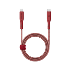 كابل Energea Flow من USB-C إلى USB-C بطول 1.5 متر - أحمر