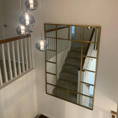 Large window design rectangular mirrors