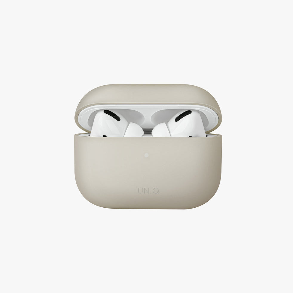 UNIQ LINO HYBRID LIQUID SILICON AIRPODS PRO 2ND GEN (2022) CASE - BEIGE (IVORY)