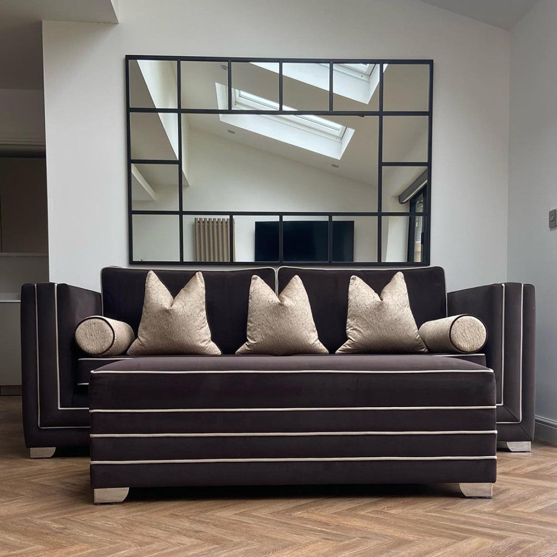 Large window design rectangular mirrors