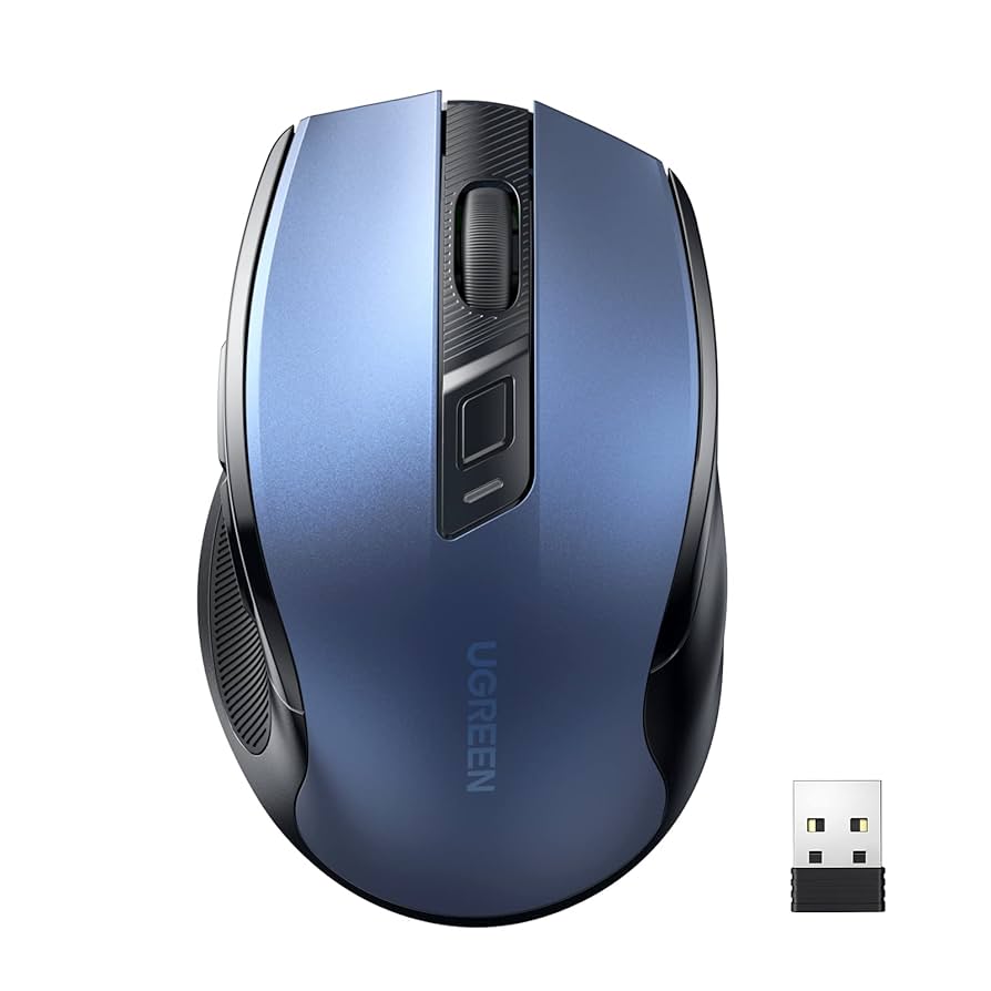 UGREEN Ergonomic Wireless Mouse (Blue)