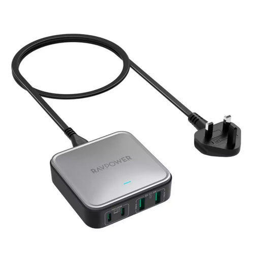 Ravpower RP-PC1042  GaN PD 100W 4-Port Desktop Charger Offline Black