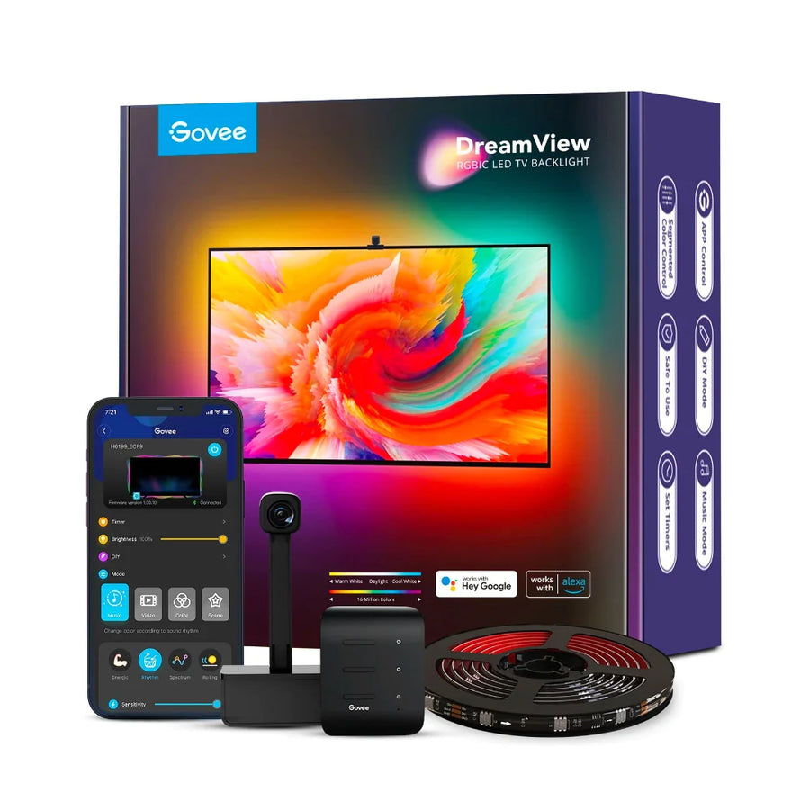 GOVEE IMMERSION TV STRIP LIGHTS (3.6M) WITH CAM(WIFI+BLUETOOTH) - H6199