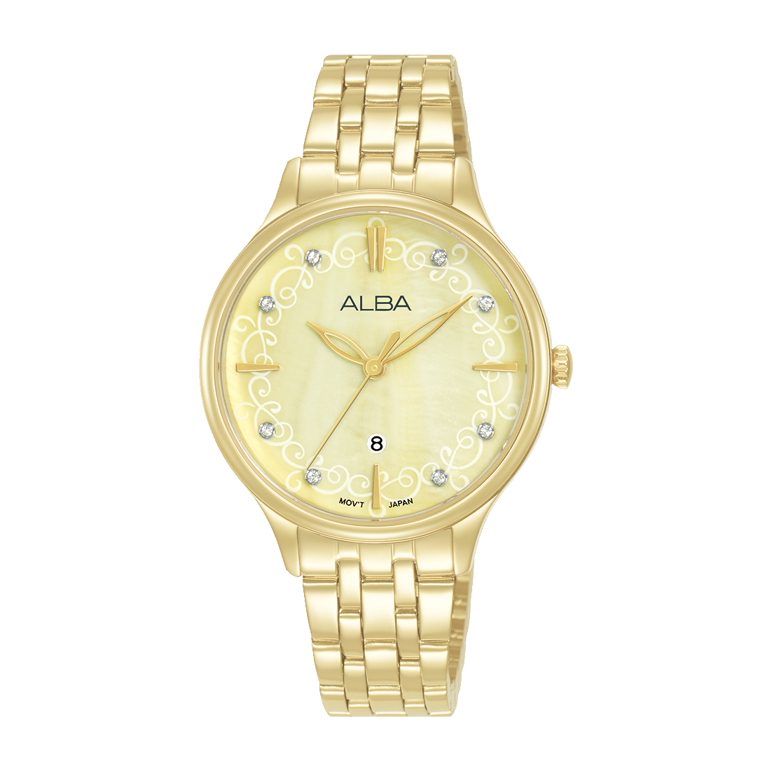 ساعة يد نسائية أنيقة من طراز AH7CR0X1-ALBA، مقاس 32 مم