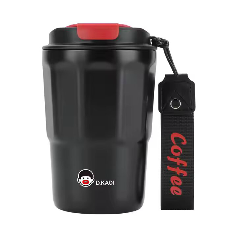 زجاجة فراغ دي كادي KD7038BL سعة 380 مل - أسود