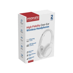 Promate - LaBoca-ProHigh Fidelity Over-Ear Wireless Headphones,White