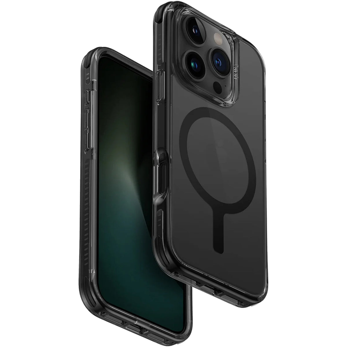 UNIQ HYBRID آيفون 16 برو (2024) 6.3 ماجكلِك شارج كومت - كربون (أسود)