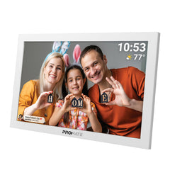 Promate 10.1" Vibrant Full HD Smart Multimedia Wi-Fi Digital Photo Frame,White