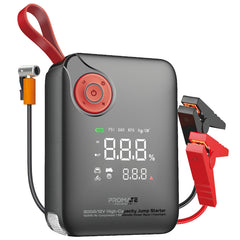 800A/12V High-Capacity Jump Starter 150PSI Air Compressor with 10000mAh Power Bank & Flashlight