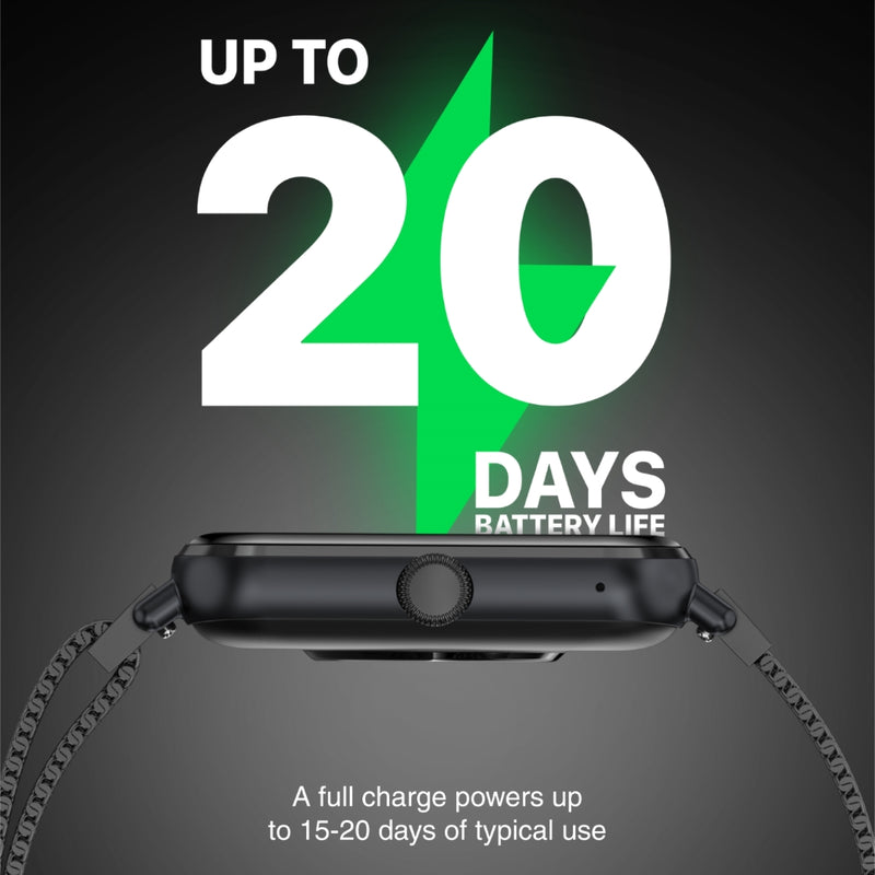 ساعة بروميت الذكية لتتبع اللياقة البدنية بمعيار IP68 مع وحدة تخزين وسائط • شاشة AMOLED مقاس 1.78 بوصة