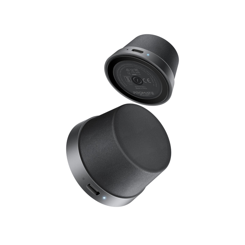 مكبر صوت بلوتوث صغير عالي الدقة من بروميت مع قاعدة متوافقة مع ماج سيف، أسود