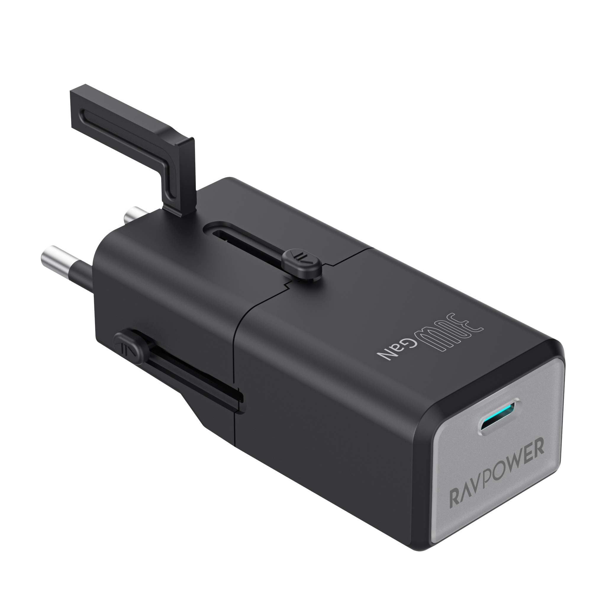 RAVPower RP-PC1060 Super Mini 1C port PD30W travel adpater (UK,EU,US,AUS Plug)