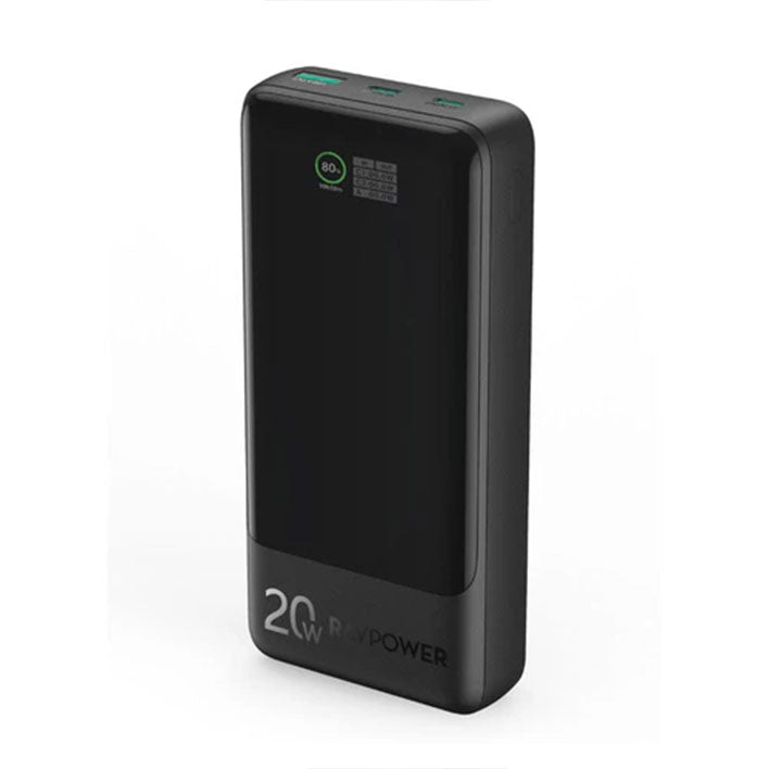 بنك طاقة RAVPower RP-PB1238 PD20W Pioneer سعة 20000 مللي أمبير في الساعة بثلاثة منافذ