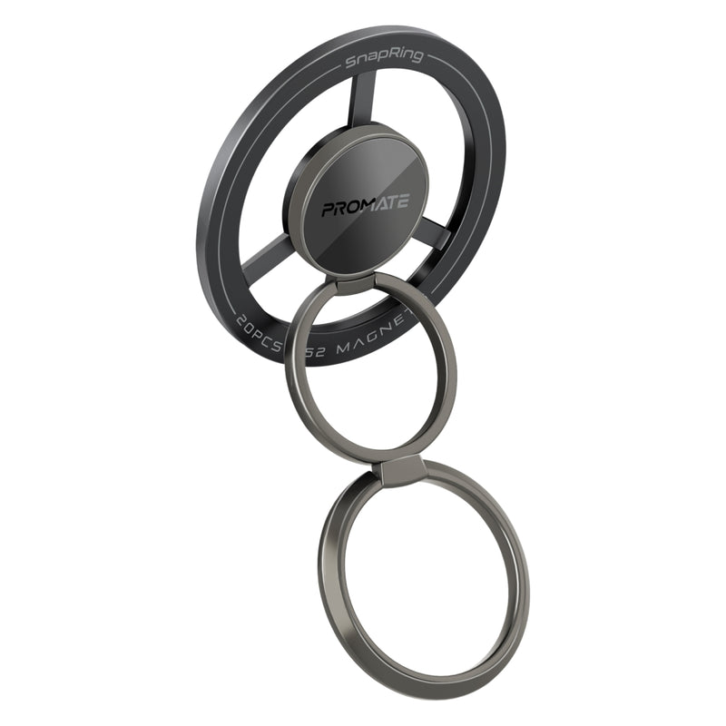 Promate - 360° Rotating  Magnetic Smartphone Ring Holder  ,BLACK