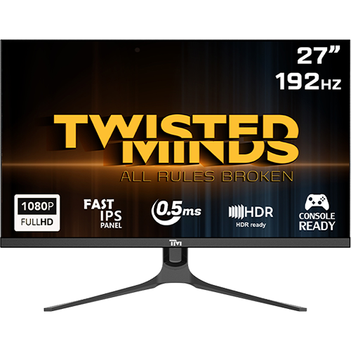 شاشة ألعاب Twisted Minds مقاس 27 بوصة بدقة FHD ومعدل تحديث 192 هرتز، طراز M27FHD192IPS
