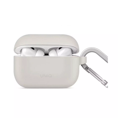 UNIQ VENCER AIRPODS PRO 2ND GEN (2022) SILICONE HANG CASE – CHALK GREY (GREY)