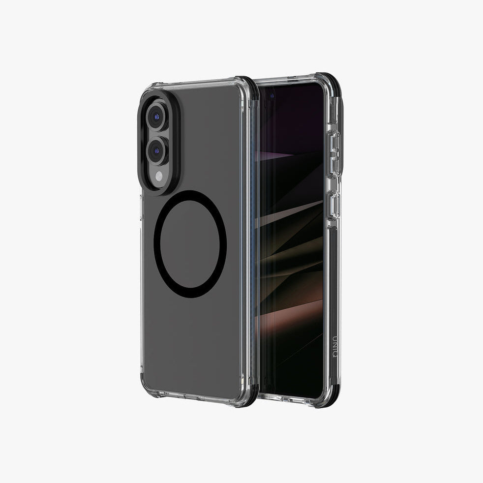 UNIQ HYBRID GALAXY S25 EDGE MAGCLICK CHARGING COMBAT - CARBON (BLACK)