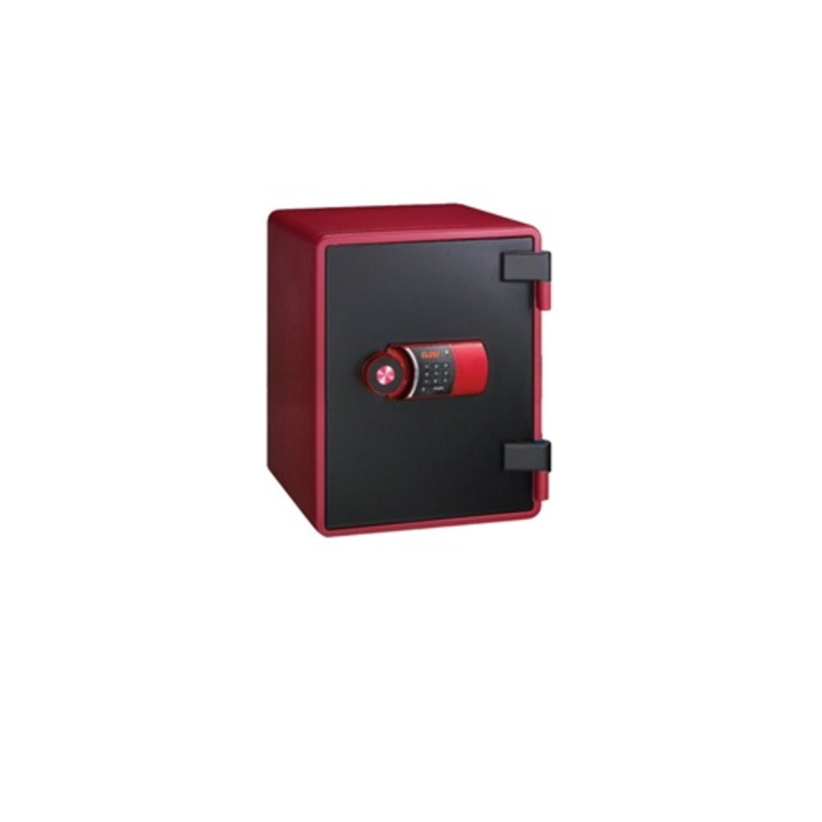 EAGLE Compact Size Fire Resistant Safe, Red