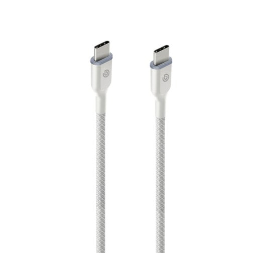 BAZIC GOCHARGE WEAVE C-C CABLE 480MBPS, 60W 1.5M - white