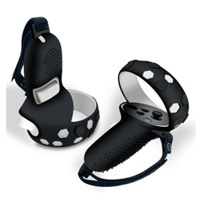 مقبض سيليكون لجهاز Oculus Quest 2 مع غطاء أسود