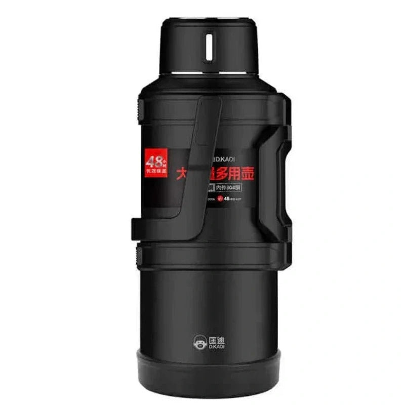 زجاجة تفريغ الهواء من دي. كادي KD9058-3000Bl سعة 3000 مل - أسود