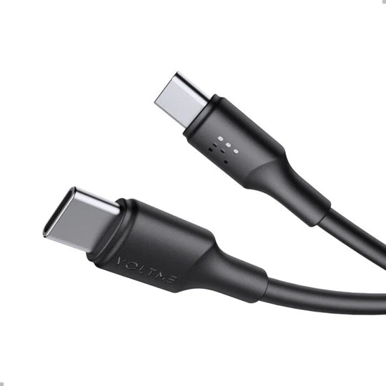 VOLTME Powerlink EDC Series Cable Type C to Type C 1.2M 3A 60W Black