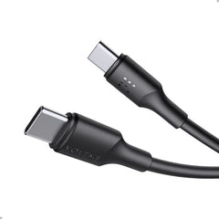 VOLTME Powerlink EDC Series Cable Type C to Type C 1.2M 3A 60W Black
