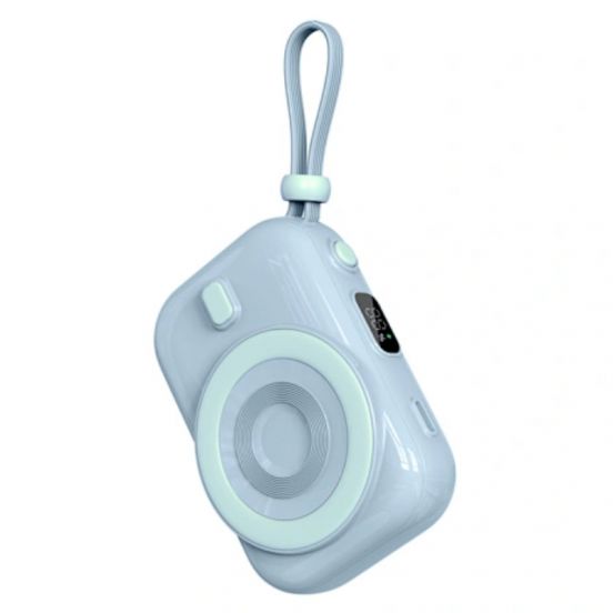 بنك الطاقة المغناطيسي WIWU Wi-P041 على شكل حلزون، أزرق