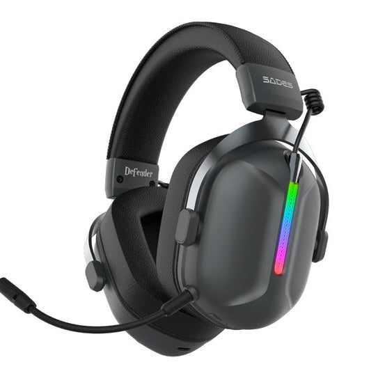 Sades Defender 3 Mode Head Mounted Wireless Headset Black